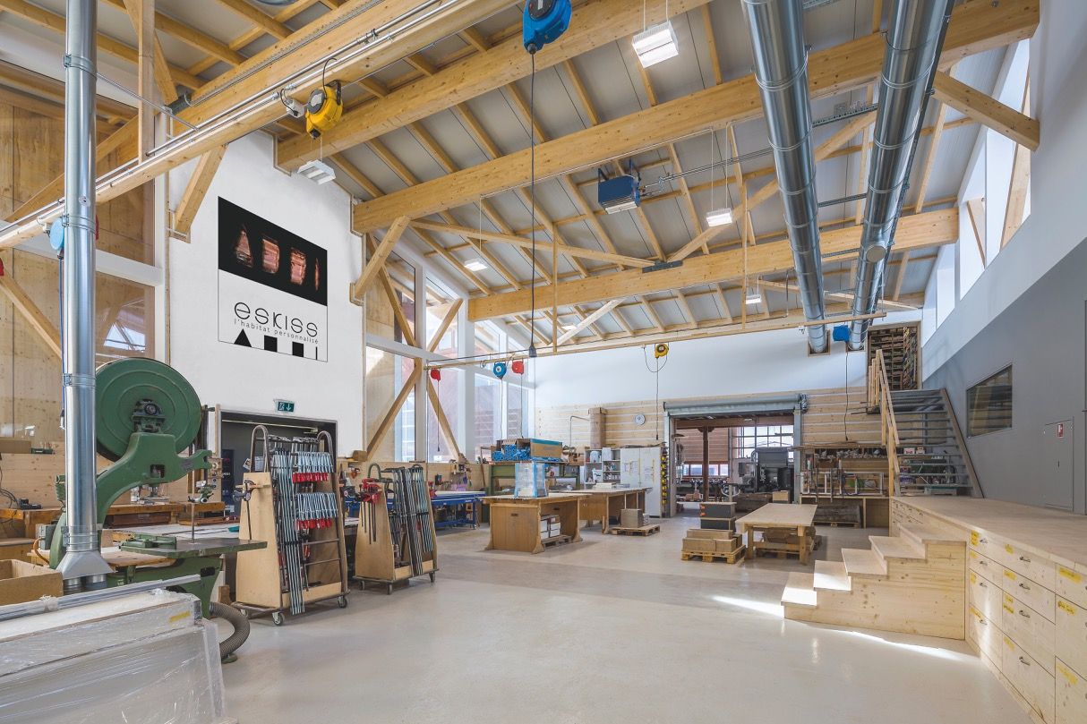La halle de production
